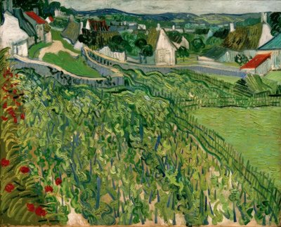 Vineyards with a View of Auvers by Vincent van Gogh